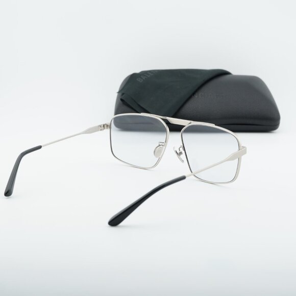 Balenciaga BB0418SK 004 Square Sunglasses - Silver/Grey main image 6